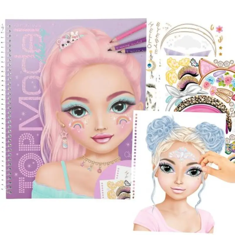 Topmodel Makeup Sticker Book Featuring Christy 1