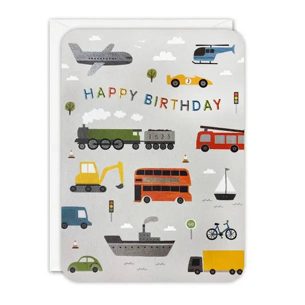 Transport-Themed Birthday Decoration Set 1