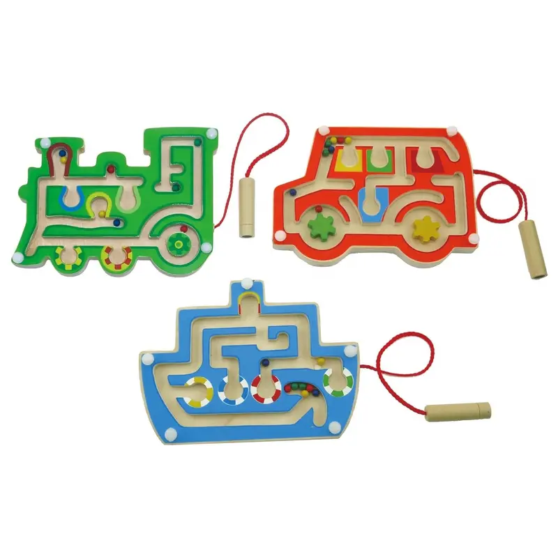 Transport-Themed Magnetic Labyrinth – Interactive Maze Game For Kids 1