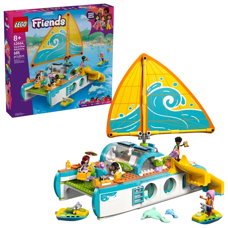 Travel Boat Adventure Lego Playset With Explorer Figures 1