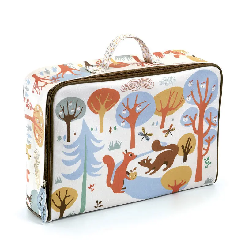 Travel-Friendly Squirrel-Print Suitcase 1