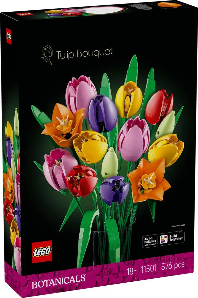 Tulip Bouquet Lego Flower Arrangement Set For Adults 1