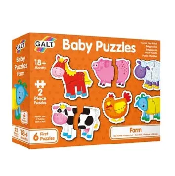 Two-Piece Farm-Themed Baby Puzzle Set 1