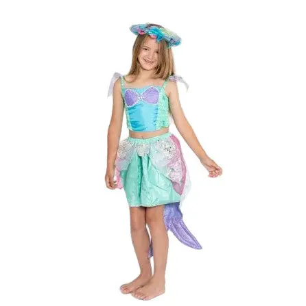Two-Piece Pearl Mermaid Costume Set – Shimmering Tail & Top Combo 1