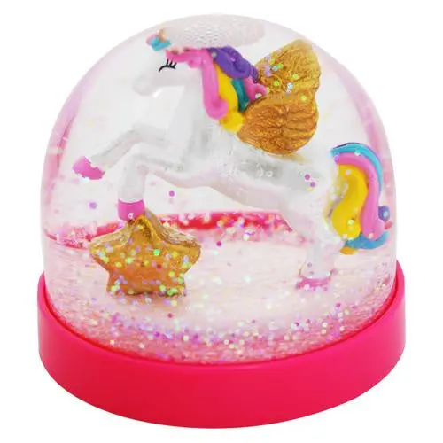 Unicorn Acrylic Snow Globe – Sparkling Desktop Ornament 1