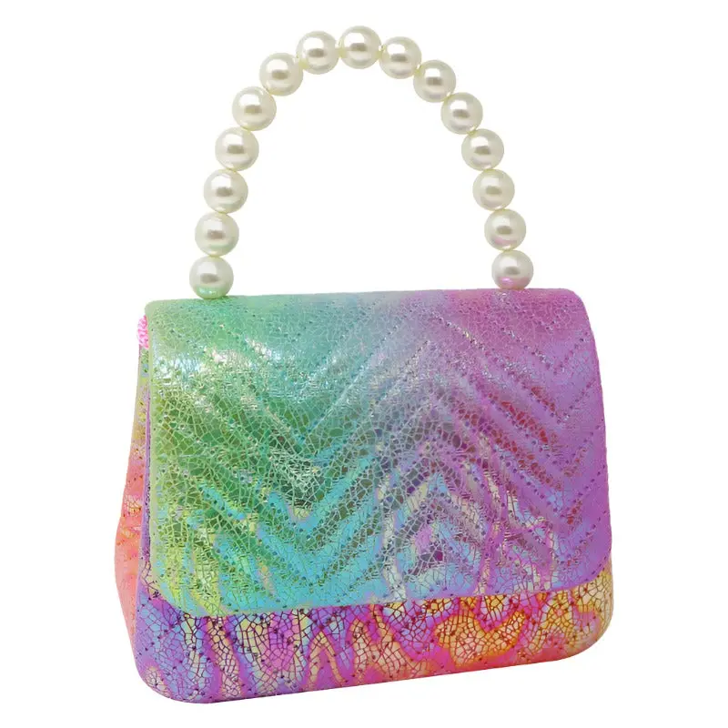 Unicorn Dreamer Quilted Rainbow Crossbody Handbag 1
