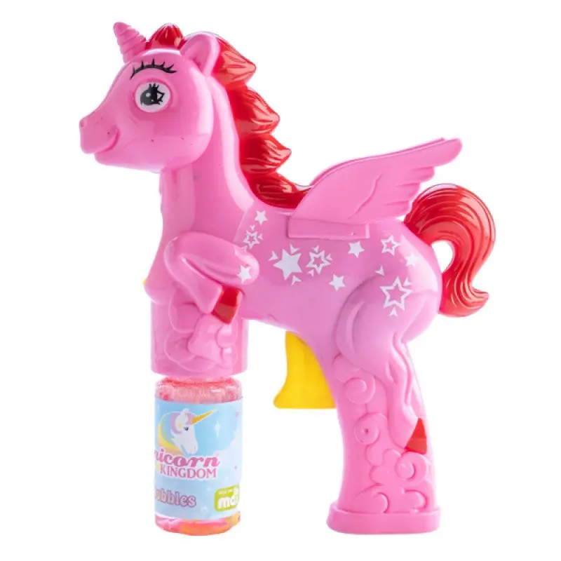 Unicorn-Themed Bubble Blaster Gun For Outdoor Play 1