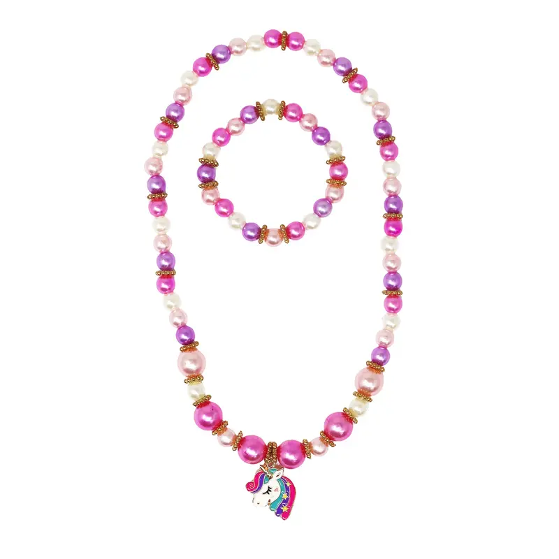 Unicorn-Themed Necklace And Matching Bracelet 1