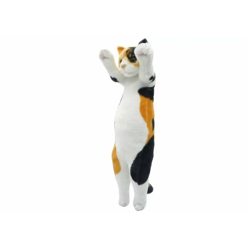 Upright Calico Cat Plush Toy 1