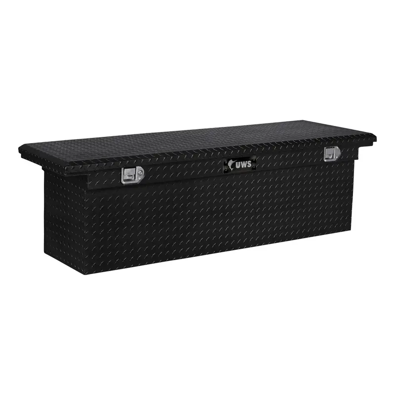 Uws Ec10802 Low-Profile Aluminum Truck Tool Box – 69" Deep, Gloss Black Finish (Heavy Packaging) 1