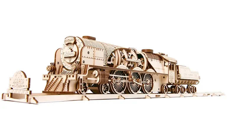 V-Express Wooden Steam Train Model Set 1