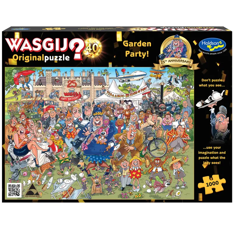 Wasgij 1000-Piece Jigsaw Puzzle: Original Series #40 – Garden Party 1