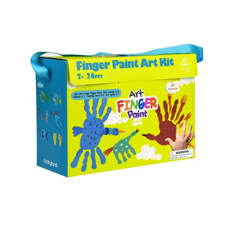 Washable Finger Paint Art Supplies Kit 1