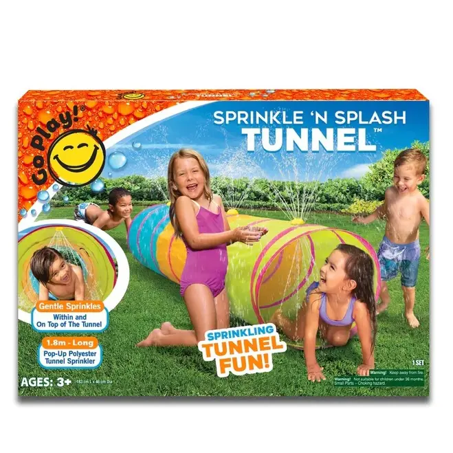 Water Play Tunnel With Sprinkler And Splash Features 1