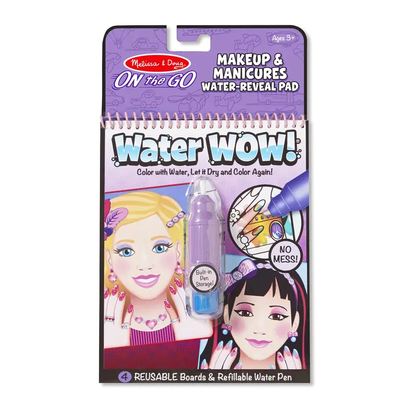 Water Wow! Reusable Make-Up & Manicure Coloring Book 1