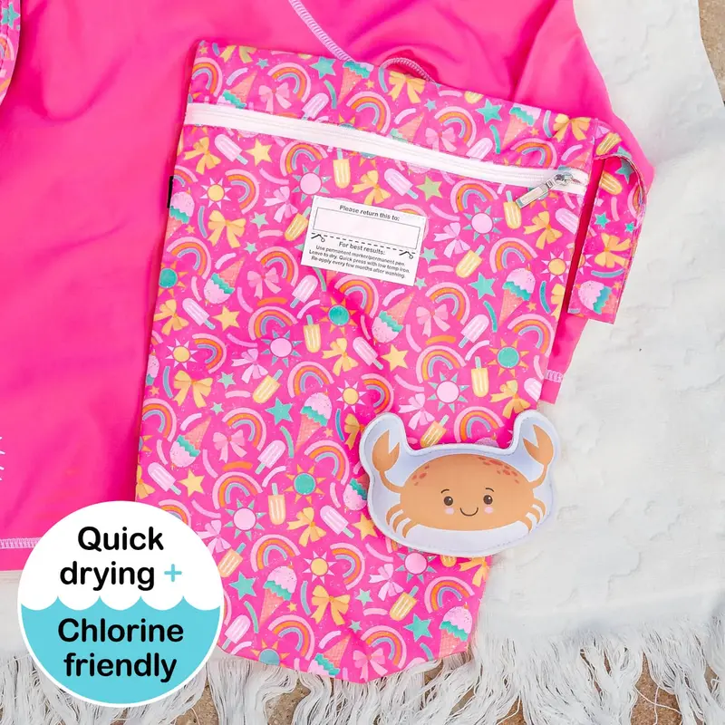 Waterproof Wet Bag – Summer-Themed Carry Pouch 1