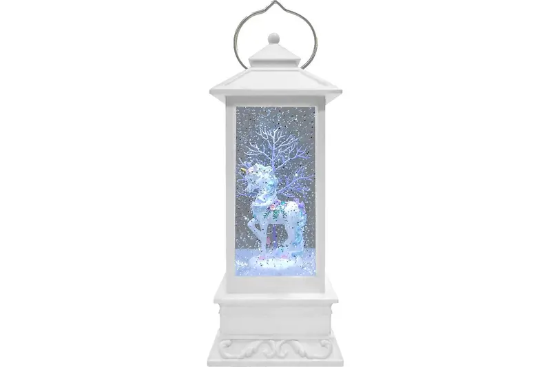 White And Purple Unicorn Led Night Light Lantern 1