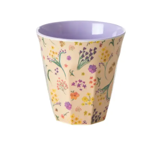 Wildflower-Print Melamine Drinking Cup 1