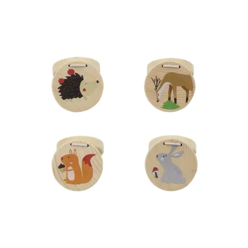 Wooden Animal-Shaped Castanets 1