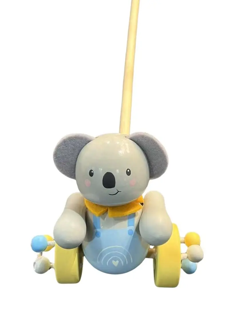Wooden Koala Push-Along Toy For Toddlers 1