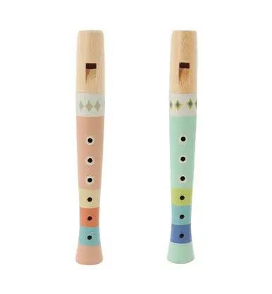 Wooden Pattern Play Recorder For Early Learning 1