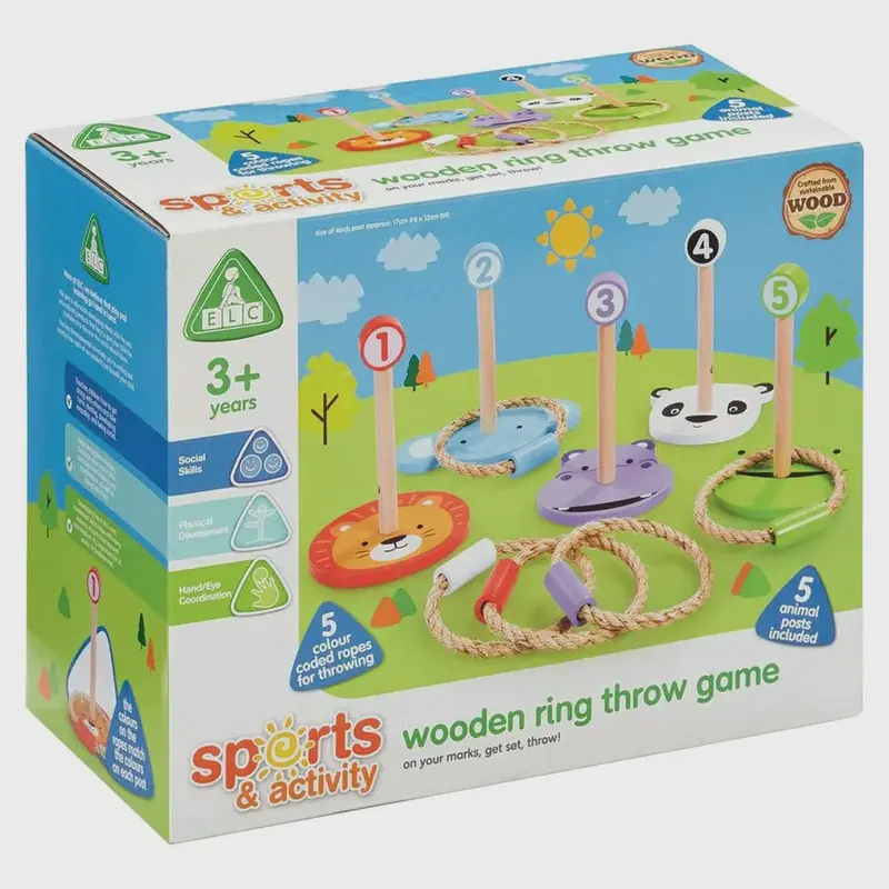 Wooden Ring Toss Game – Classic Outdoor Activity 1