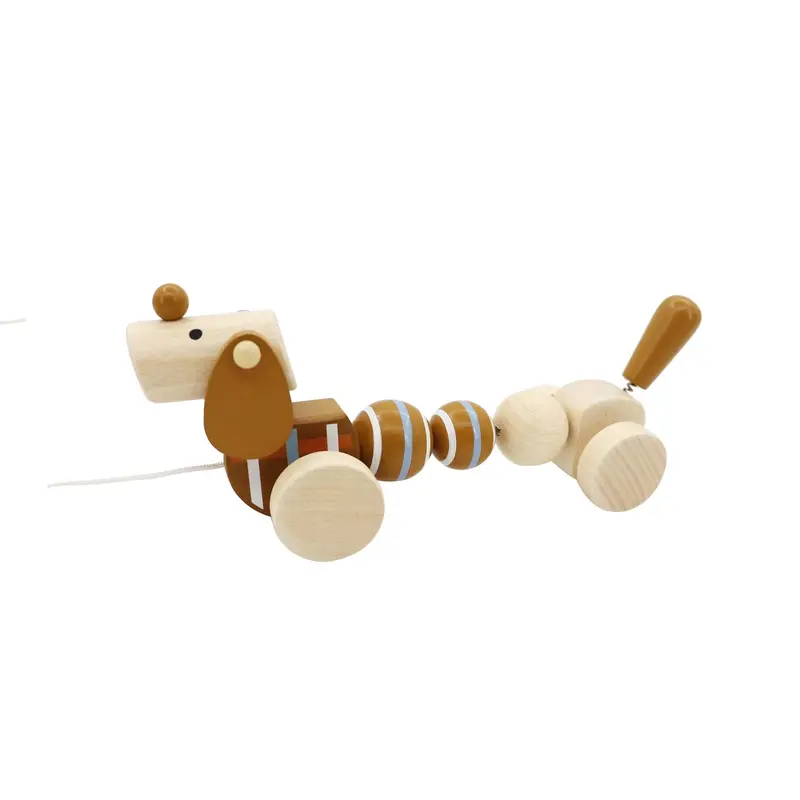 Wooden Sausage Dog Pull-Along Toy 1