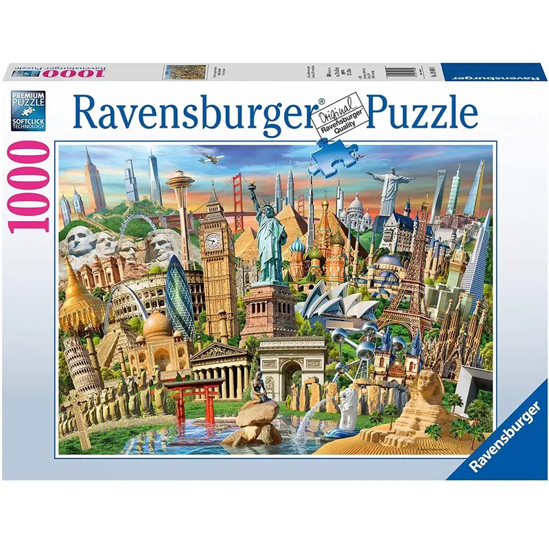 World Landmarks Jigsaw Puzzle – 1000-Piece Educational Puzzle 1