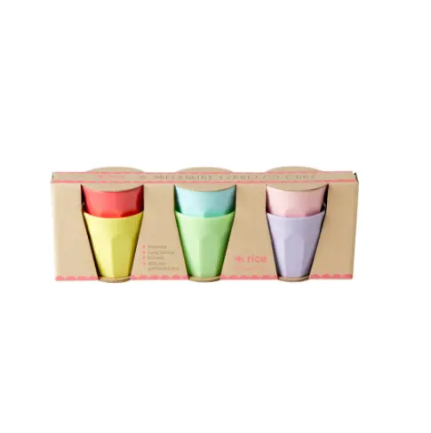Yippie Yippie Yeah Espresso-Sized Melamine Cup Set 1