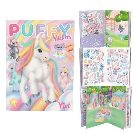 Yliv Puffy Sticker Collection – Dimensional Craft Book 1