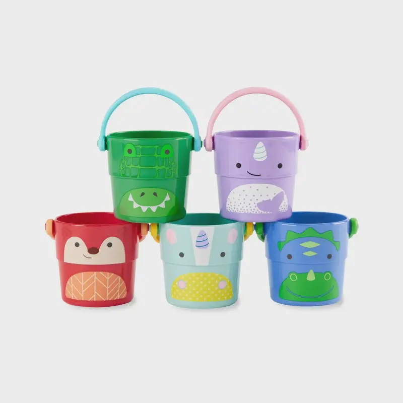 Zoo Stack & Pour Bucket Set 1