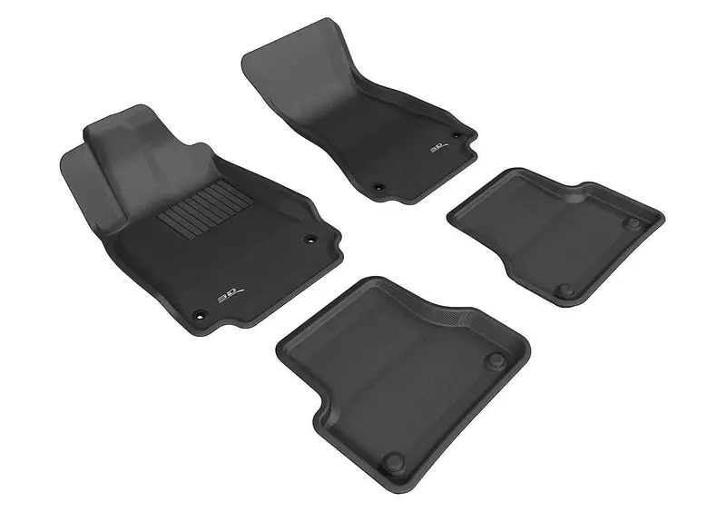 3D Maxpider Kagu All-Weather Floor Mat Set – Black, 4-Piece (Front & Rear) For Select Vehicles 1
