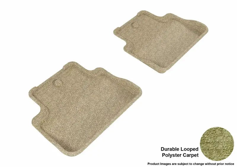 3D Maxpider L1Ac00322202 Classic Tan Floor Mat Set – 2-Piece Rear Only 1