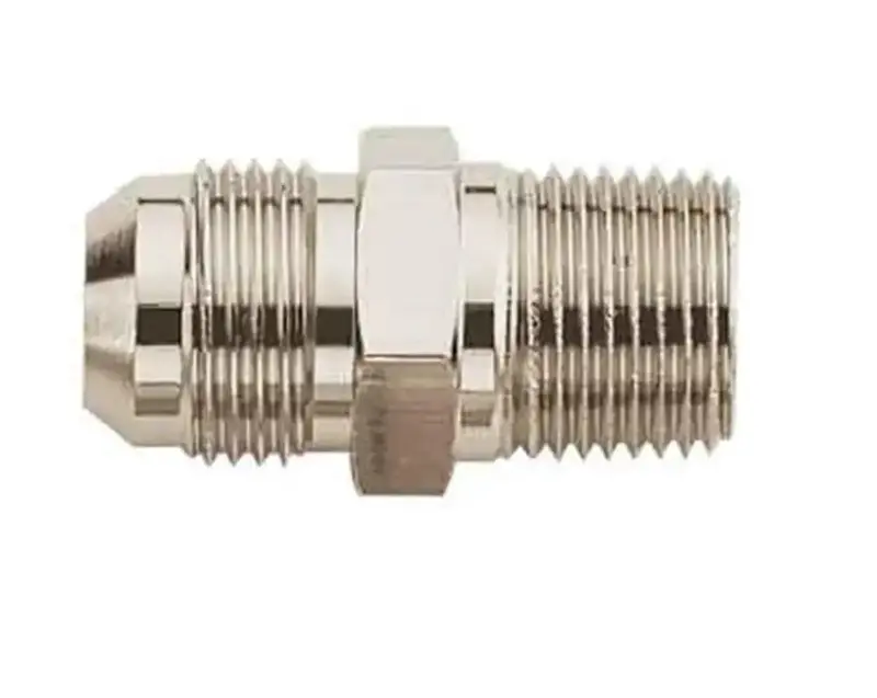 Aeroquip Fcm2512 Stainless Steel Flare Fitting – 1/8 Inch Male Pipe X #4 Jic, 37° Flare (Model Fcm2512) 1