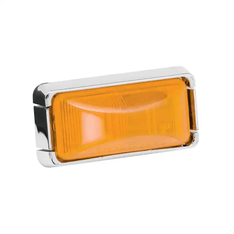 Amber Clear Lens Replacement Bulb #37 For Chrome Bases 1
