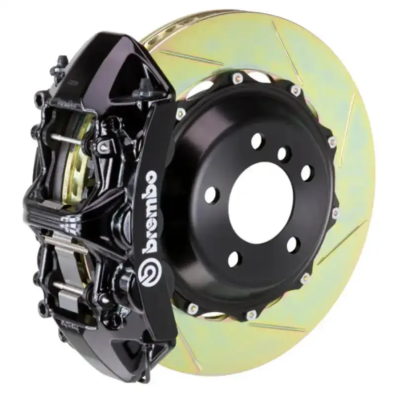 Brembo Gt Big Brake Kit For 2014–2018 Gmc Sierra 1500 – Aluminum Front Knuckles, Slotted Rotors (380X32Mm), Black Finish 1