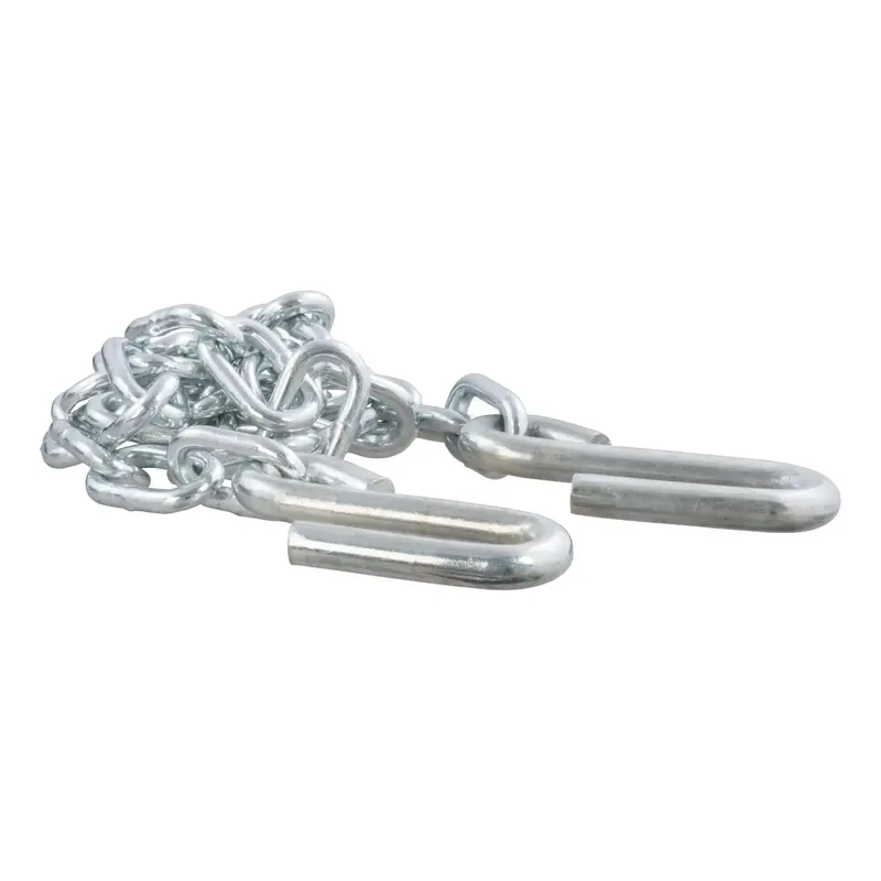 Curt Heavy-Duty Safety Chains – 48" Length With S-Hooks, 5,000 Lb Capacity (Zinc-Plated, Model #80031) 1