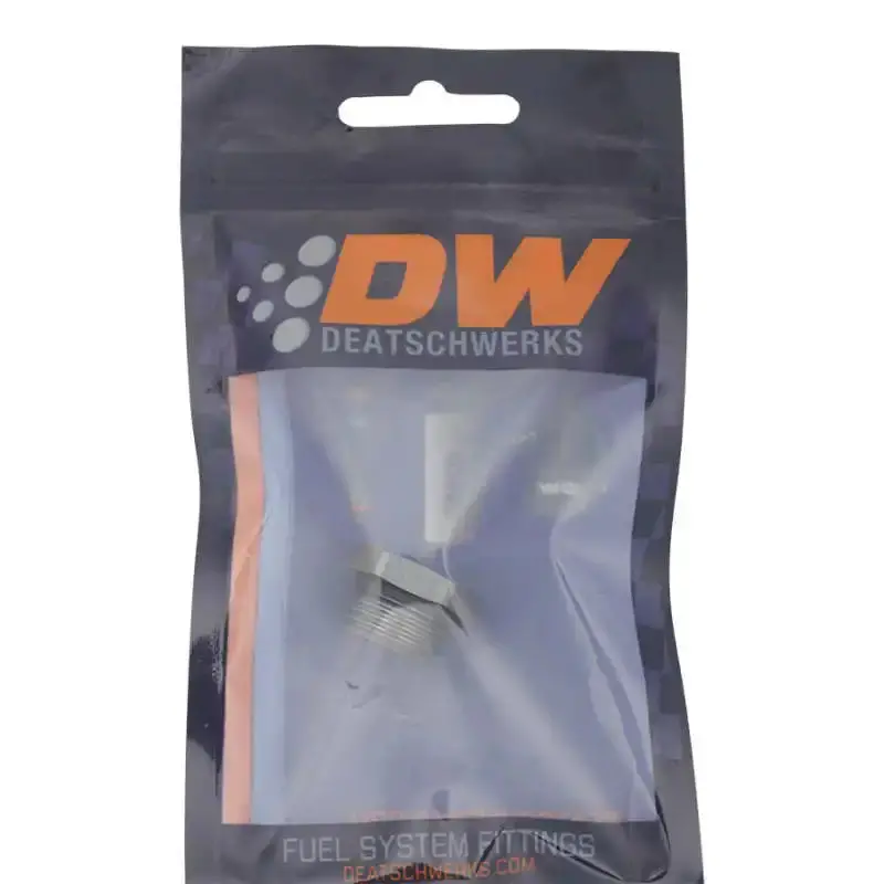 Deatschwerks Dw Titanium 8An Orb Male Plug With 1/8" Npt Gauge Port (Anodized) 1