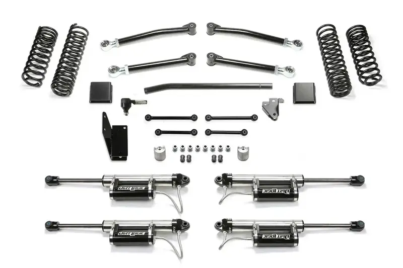 Fabtech K4168Dl 3-Inch Trail Lift Kit With Dual-Linked Suspension Shocks For 2020–2022 Jeep Gladiator 4Wd Gas Models 1