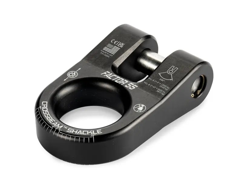 Factor 55 Crossbeam Shackles – Black, Model 00054-04 1