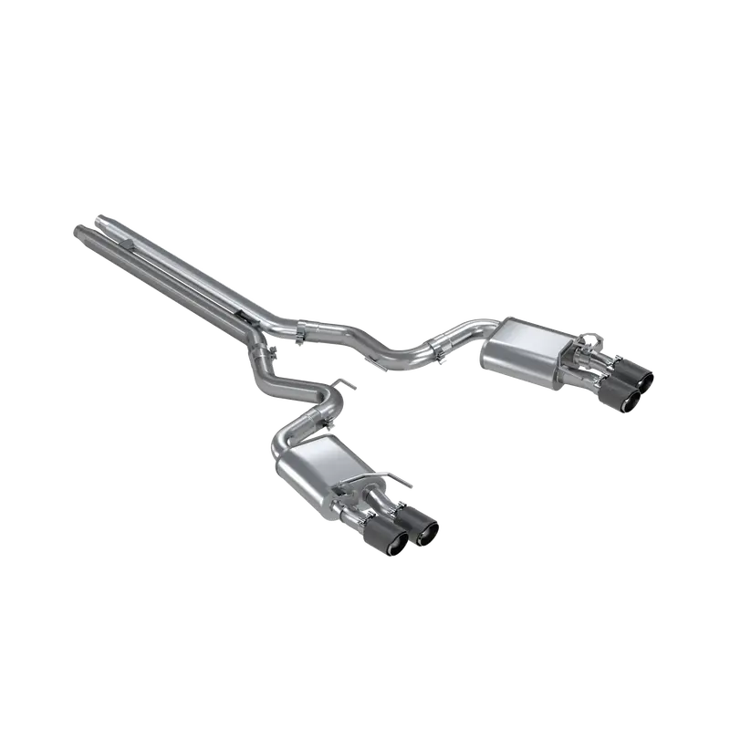 Mbrp T304 Stainless Steel Exhaust System With Quad Carbon Fiber Tips 1