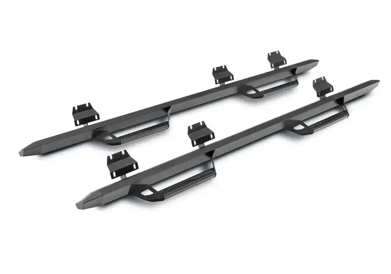 N-Fab Predator Pro Cab-Length Running Boards – Dual-Step, Black Powder-Coated For Ram 1500 1