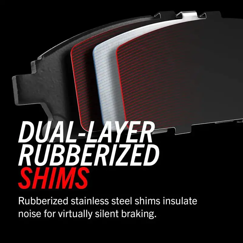 Power Stop Z17 Evolution Ceramic Brake Pad Set – 17-2233 Model With Heavy-Duty Hardware For Enhanced Stopping Power 1