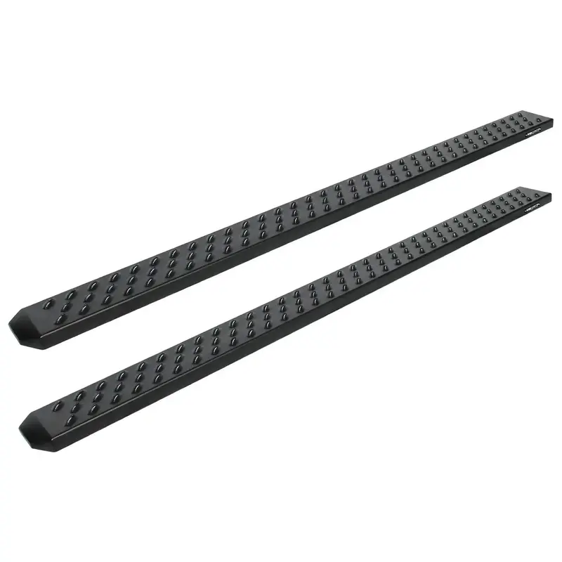 Raptor Series Sawtooth Slide Track Running Boards – 6.5" Black Textured Aluminum, Fits 2015–2023 F-150 & 2017–2023 Super Duty 1