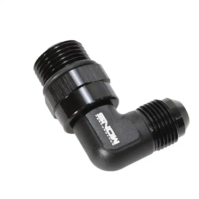 Snow Performance Snf-60189 – -10 Orb To -8 An 90° Black Swivel Fitting For Water/Methanol Injection Systems 1