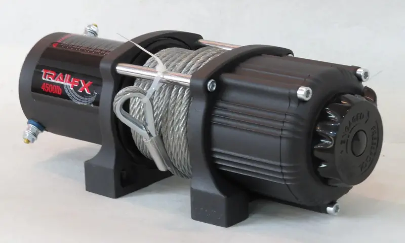 Trailfx W45B Atv/Utv Winch – 250A Motor, 4500 Lb Capacity, 40 Ft Steel Cable, 4-Way Roller Fairlead 1