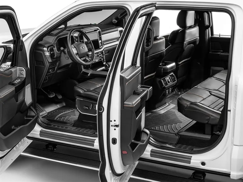 Weathertech St020K1 Custom-Fit 4-Door Floor Sill Protector Set – Matte Black Trim Guard 1